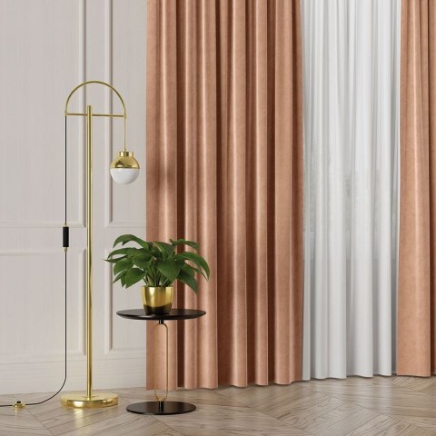 VELVET Tkanina na zasłony, wys. 300cm, kolor 006 ciemny beżowy VELVET/TZP/006/000300/1