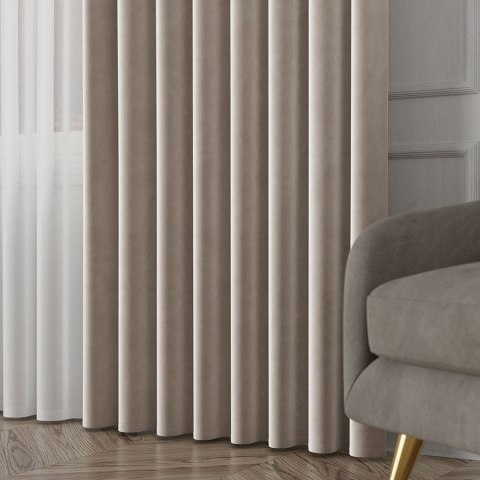 VELVET Tkanina na zasłony, wys. 300cm, kolor 008 chłodny beżowy VELVET/TZP/008/000300/1