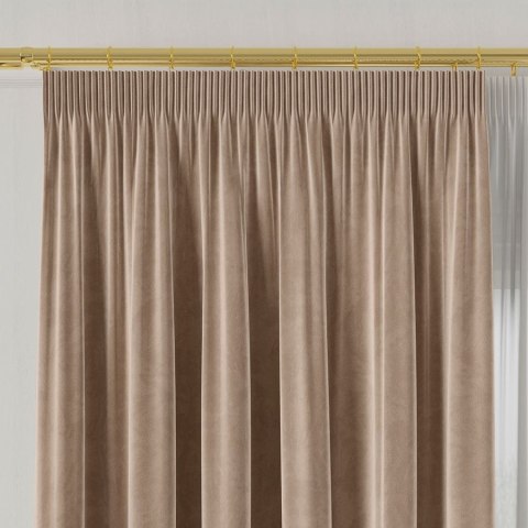 VELVET Tkanina na zasłony, wys. 300cm, kolor 009 kawa z mlekiem VELVET/TZP/009/000300/1
