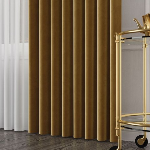 VELVET Tkanina na zasłony, wys. 300cm, kolor 012 khaki VELVET/TZP/012/000300/1