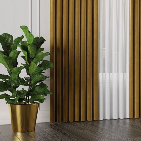 VELVET Tkanina na zasłony, wys. 300cm, kolor 012 khaki VELVET/TZP/012/000300/1
