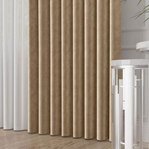 VELVET Tkanina na zasłony, wys. 300cm, kolor 013 ciepły beżowy VELVET/TZP/013/000300/1