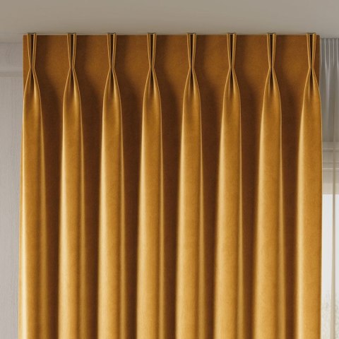 VELVET Tkanina na zasłony, wys. 300cm, kolor 026 szafranowy VELVET/TZP/026/000300/1