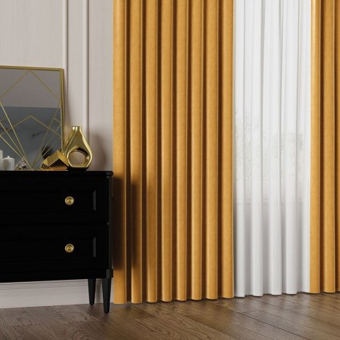 VELVET Tkanina na zasłony, wys. 300cm, kolor 026 szafranowy VELVET/TZP/026/000300/1