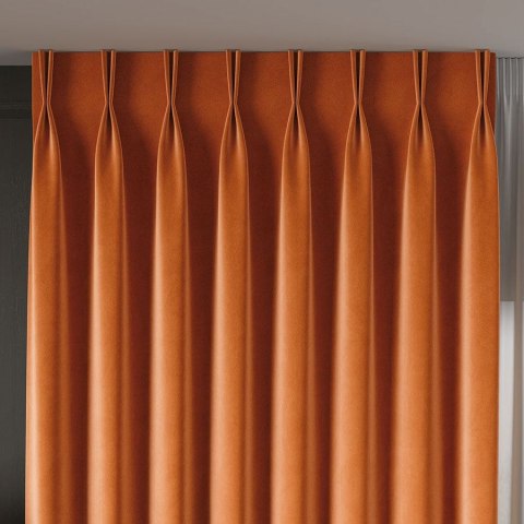 VELVET Tkanina na zasłony, wys. 300cm, kolor 027 pomarańczowy VELVET/TZP/027/000300/1