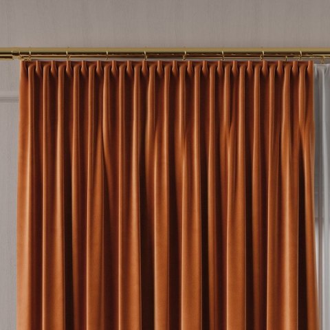 VELVET Tkanina na zasłony, wys. 300cm, kolor 028 rdzawy VELVET/TZP/028/000300/1