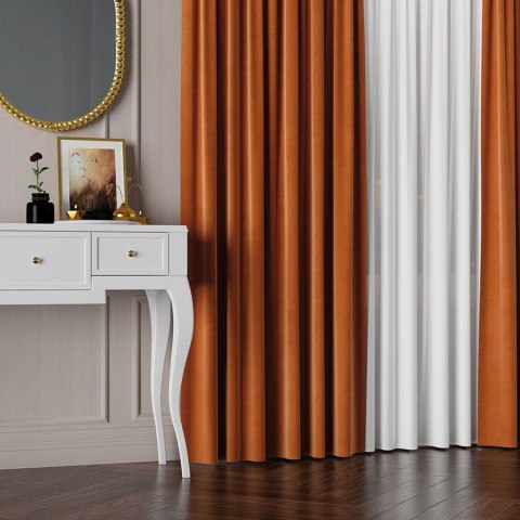 VELVET Tkanina na zasłony, wys. 300cm, kolor 028 rdzawy VELVET/TZP/028/000300/1