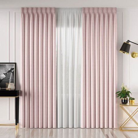 VELVET Tkanina na zasłony, wys. 300cm, kolor 030 pudrowy różowy VELVET/TZP/030/000300/1