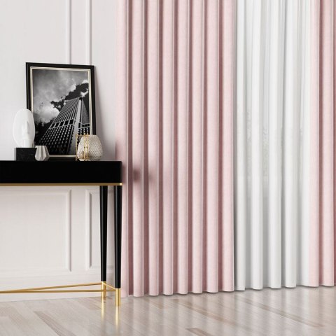 VELVET Tkanina na zasłony, wys. 300cm, kolor 030 pudrowy różowy VELVET/TZP/030/000300/1