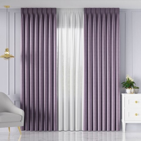 VELVET Tkanina na zasłony, wys. 300cm, kolor 033 wrzosowy VELVET/TZP/033/000300/1