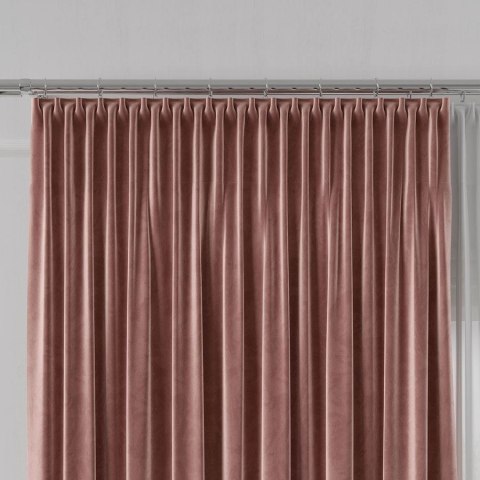 VELVET Tkanina na zasłony, wys. 300cm, kolor 034 ciemny pudrowy różowy VELVET/TZP/034/000300/1