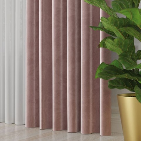 VELVET Tkanina na zasłony, wys. 300cm, kolor 035 pastelowy fioletowy VELVET/TZP/035/000300/1