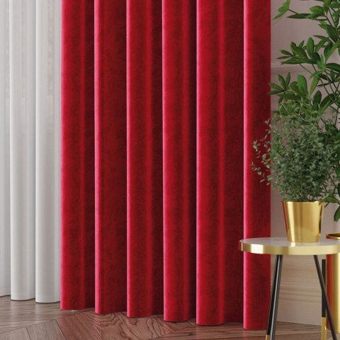 VELVET Tkanina na zasłony, wys. 300cm, kolor 043 czerwony VELVET/TZP/043/000300/1