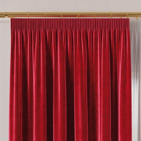VELVET Tkanina na zasłony, wys. 300cm, kolor 043 czerwony VELVET/TZP/043/000300/1