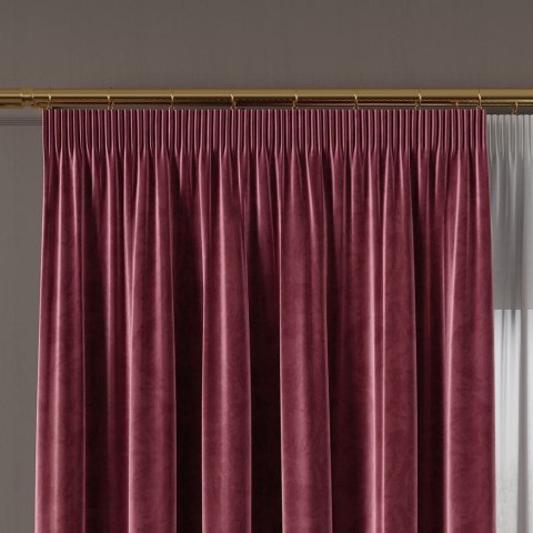 VELVET Tkanina na zasłony, wys. 300cm, kolor 045 bordowy VELVET/TZP/045/000300/1