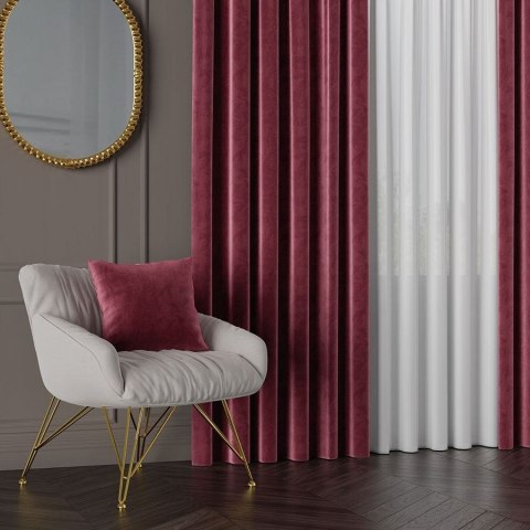 VELVET Tkanina na zasłony, wys. 300cm, kolor 045 bordowy VELVET/TZP/045/000300/1