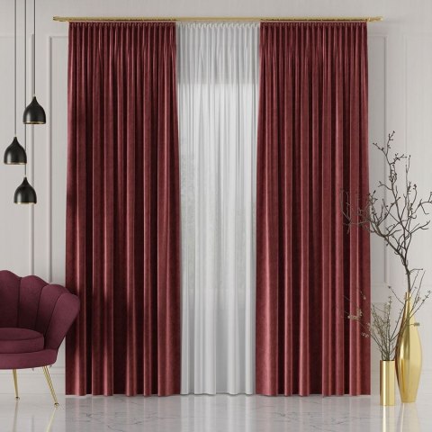 VELVET Tkanina na zasłony, wys. 300cm, kolor 046 winny VELVET/TZP/046/000300/1
