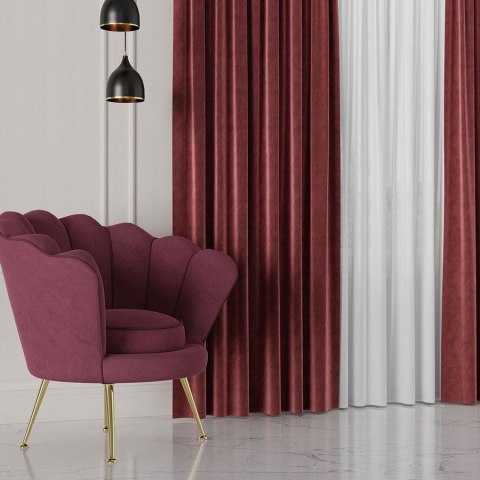 VELVET Tkanina na zasłony, wys. 300cm, kolor 046 winny VELVET/TZP/046/000300/1