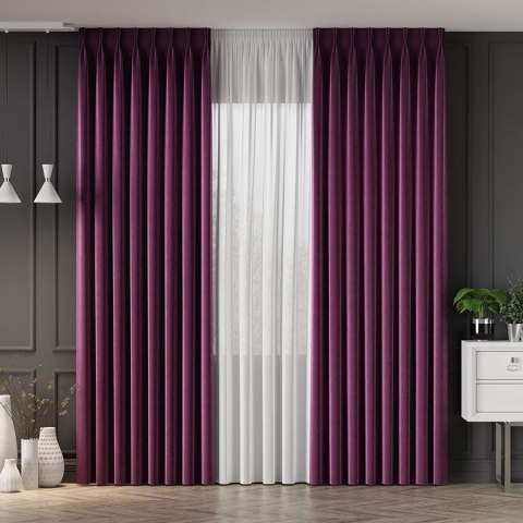 VELVET Tkanina na zasłony, wys. 300cm, kolor 050 fioletowy VELVET/TZP/050/000300/1