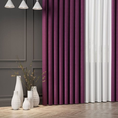 VELVET Tkanina na zasłony, wys. 300cm, kolor 050 fioletowy VELVET/TZP/050/000300/1