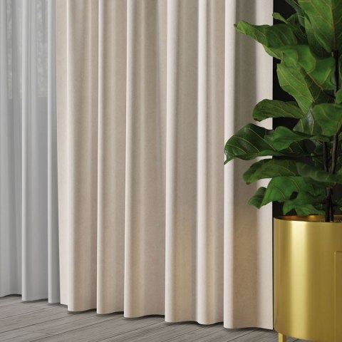 VELVET Tkanina na zasłony, wys. 300cm, kolor 056 ecru VELVET/TZP/056/000300/1