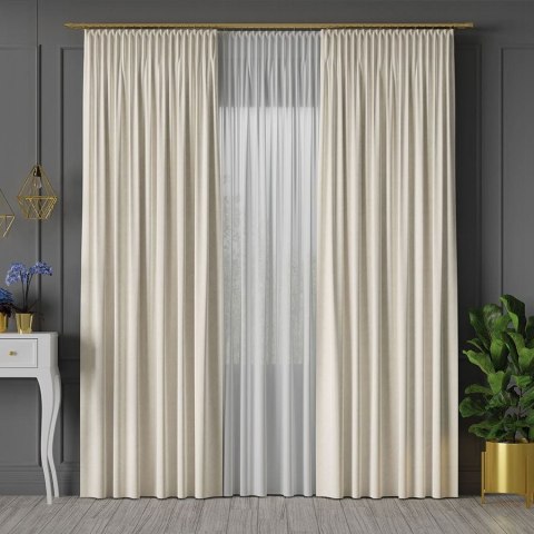 VELVET Tkanina na zasłony, wys. 300cm, kolor 056 ecru VELVET/TZP/056/000300/1