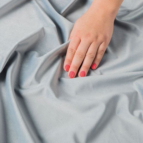 VELVET Tkanina na zasłony, wys. 300cm, kolor 060 szaro-niebieski VELVET/TZP/060/000300/1