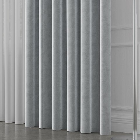 VELVET Tkanina na zasłony, wys. 300cm, kolor 067 jasny szary VELVET/TZP/067/000300/1