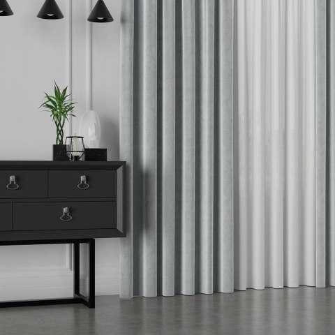 VELVET Tkanina na zasłony, wys. 300cm, kolor 067 jasny szary VELVET/TZP/067/000300/1