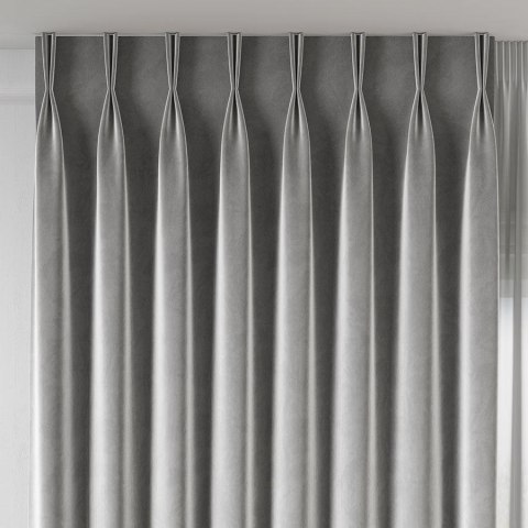 VELVET Tkanina na zasłony, wys. 300cm, kolor 068 szary VELVET/TZP/068/000300/1
