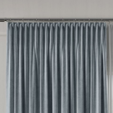 VELVET Tkanina na zasłony, wys. 300cm, kolor 069 popielaty VELVET/TZP/069/000300/1