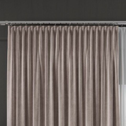 VELVET Tkanina na zasłony, wys. 300cm, kolor 073 ciepły jasny szary VELVET/TZP/074/000300/1