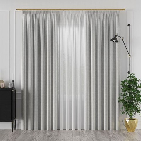 VELVET Tkanina na zasłony, wys. 300cm, kolor 073 jasny szary VELVET/TZP/073/000300/1