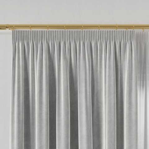 VELVET Tkanina na zasłony, wys. 300cm, kolor 073 jasny szary VELVET/TZP/073/000300/1