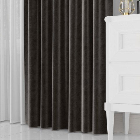 VELVET Tkanina na zasłony, wys. 300cm, kolor 084 grafitowy VELVET/TZP/084/000300/1