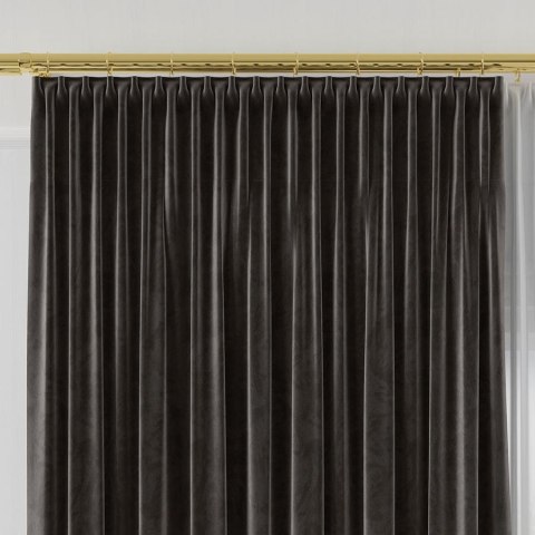 VELVET Tkanina na zasłony, wys. 300cm, kolor 084 grafitowy VELVET/TZP/084/000300/1