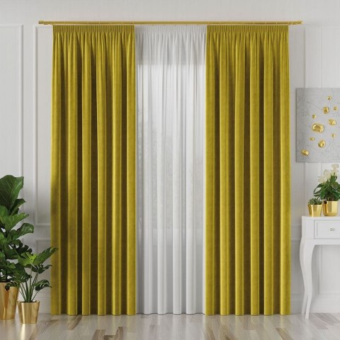 VELVET Tkanina na zasłony, wys. 300cm, kolor 089 jasny oliwkowy VELVET/TZP/089/000300/1