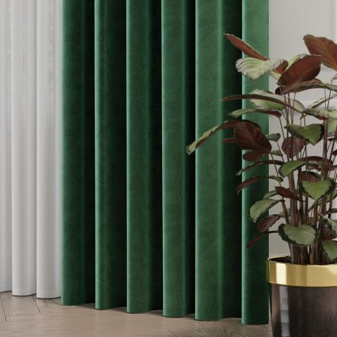 VELVET Tkanina na zasłony, wys. 300cm, kolor 094 butelkowy zielony VELVET/TZP/094/000300/1