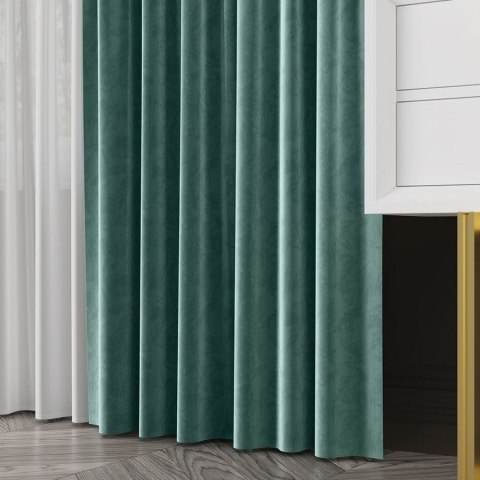 VELVET Tkanina na zasłony, wys. 300cm, kolor 102 morski VELVET/TZP/102/000300/1