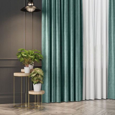 VELVET Tkanina na zasłony, wys. 300cm, kolor 102 morski VELVET/TZP/102/000300/1