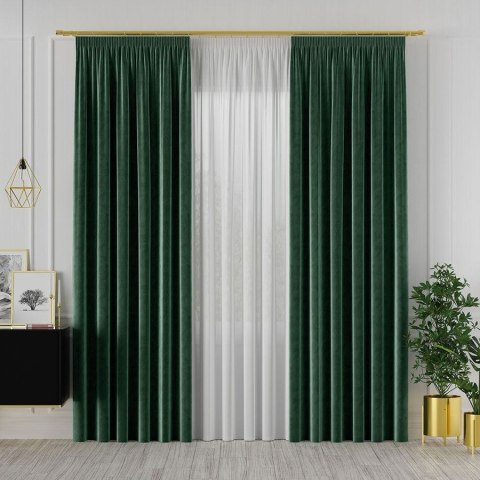 VELVET Tkanina na zasłony, wys. 300cm, kolor 107 ciemny zielony VELVET/TZP/107/000300/1