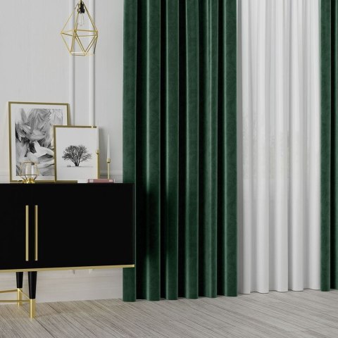 VELVET Tkanina na zasłony, wys. 300cm, kolor 107 ciemny zielony VELVET/TZP/107/000300/1
