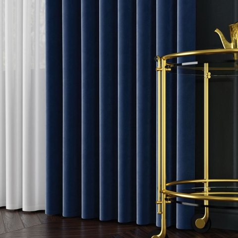 VELVET Tkanina na zasłony, wys. 300cm, kolor 109 granatowy VELVET/TZP/109/000300/1