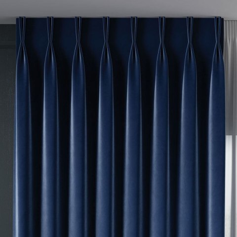 VELVET Tkanina na zasłony, wys. 300cm, kolor 109 granatowy VELVET/TZP/109/000300/1