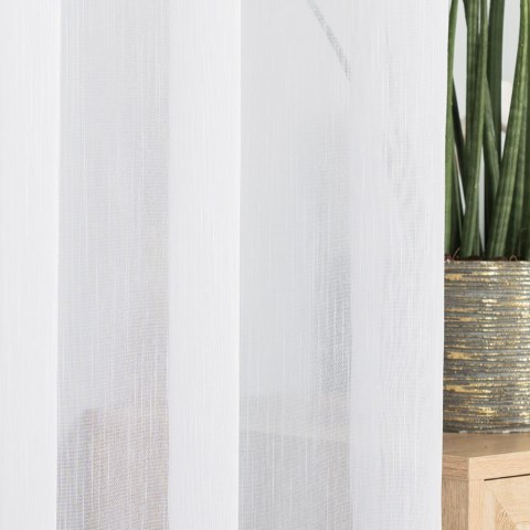 Firanka fantazyjna z ołowianką, wys. 310cm, kolor biały 001169/OLO/001/000310/1