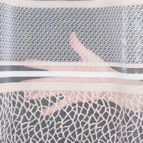 Firanka żakardowa, pasowa, wys. 250cm, kolor stare złoto 017834/000/027/000250/1