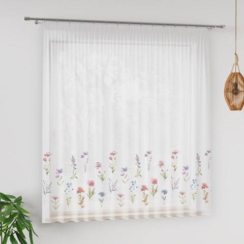 KWIATY POLNE Firanka z ołowianką WOAL, wys. 157cm, wielokolorowe D00129/WOA/001/000157/1