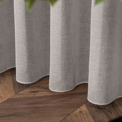 PETRA Firanka z ołowianką, wys. 320cm, kolor 008 szary 020910/000/008/000320/1