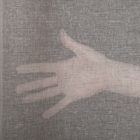 PETRA Firanka z ołowianką, wys. 320cm, kolor 008 szary 020910/000/008/000320/1