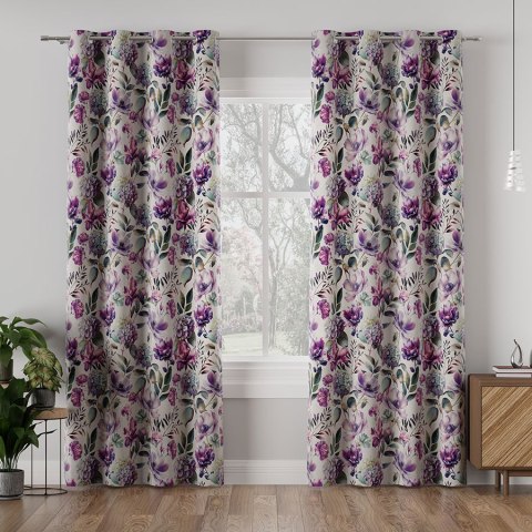 WERA Tkanina na zasłony typu MILAS, szer. 150cm, kolor fioletowy D00132/MIL/002/150000/1